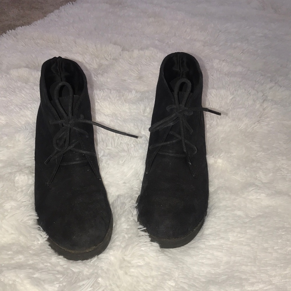 Lace up booties
